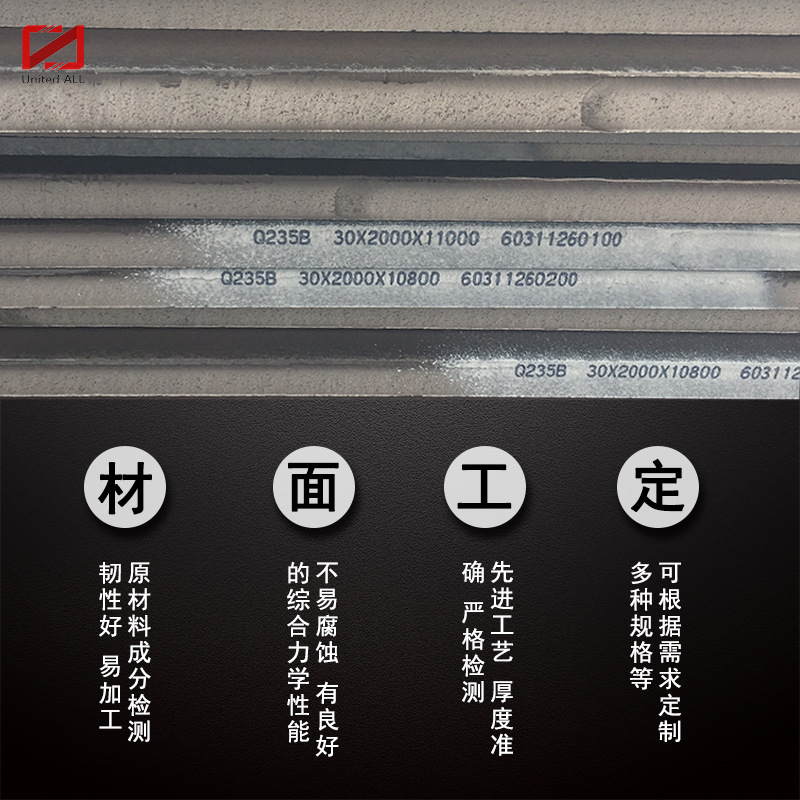 Cutting hot controlled rolling normalizing tempering Q370R Q390R Q420R boiler pressure vessel steel plate