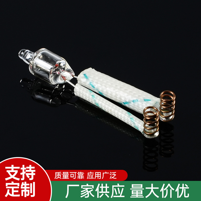 [Factory Supply] 5 * 13mm 6*12mm Red Neon Lamp Assembly Soldering with Spring Terminal Wax Tube