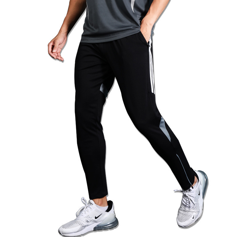 Running Pants, Men's Casual Pants, Quick-Drying Pants, Training Pants, Side Three-Bar Sports Pants, Football Basketball Pants
