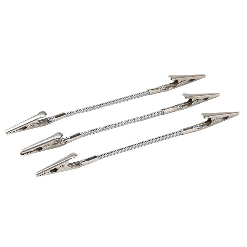 Universal Rotating Double-Headed Crocodile Clip Price Tag Clip, Any Direction Curved Ax Hose Note Clip, Photo Clip