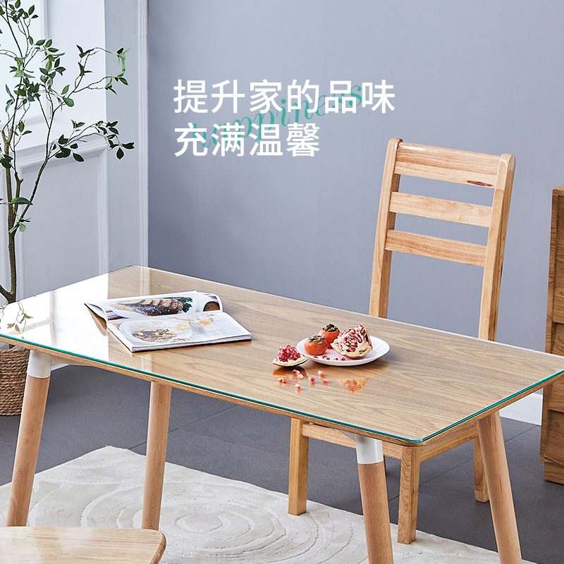 Factory Direct Sales Tempered Glass Customized Desktop Coffee Table Dining Table Glass Countertop Customized Round Rectangular Ready Stock