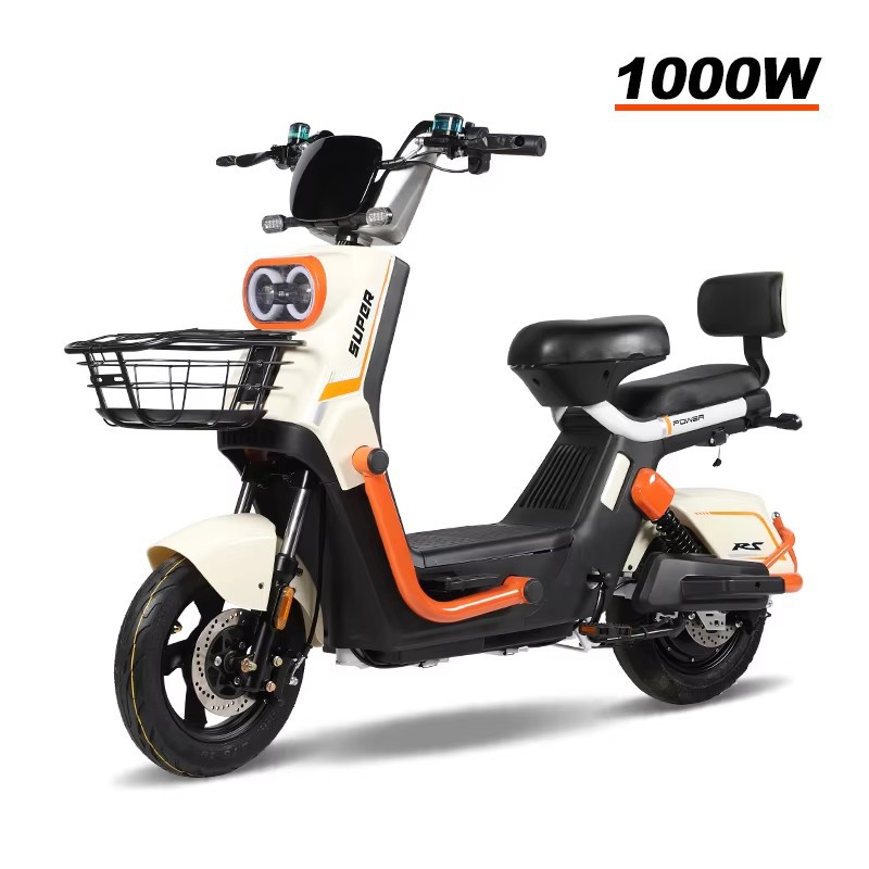 New Vietnamese Warehouse Fashion Electric Motorcycle High Carbon Steel 14inch Men's and Women's Commuter Electric Bicycle