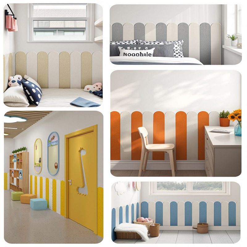 Children's Room Anti-Collision Bed Surround Wall Renovation Cover Ugly 3D Stereo Anti-Collision Wall Sticker Wall Skirt Self-Adhesive Soft Bag