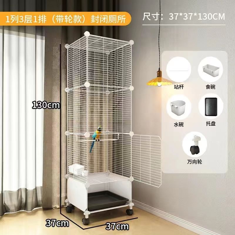 Клетка для попугаев в виде виллы с вышивкой пионов, большая металлическая клетка для птиц