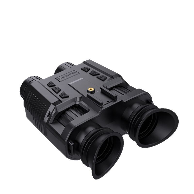 Head-mounted 4K high-definition dual-screen dual-eyepiece 3D naked eye night vision device can independently adjust the left and right eye vision compensation