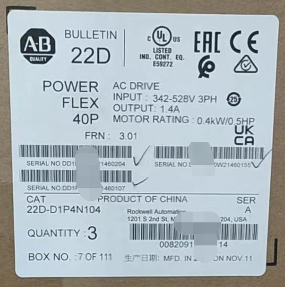 новый оригинальный инвертор AB 22DD1P4N104 (не реальная цена) 22D-D1P4N104 серия PF40P