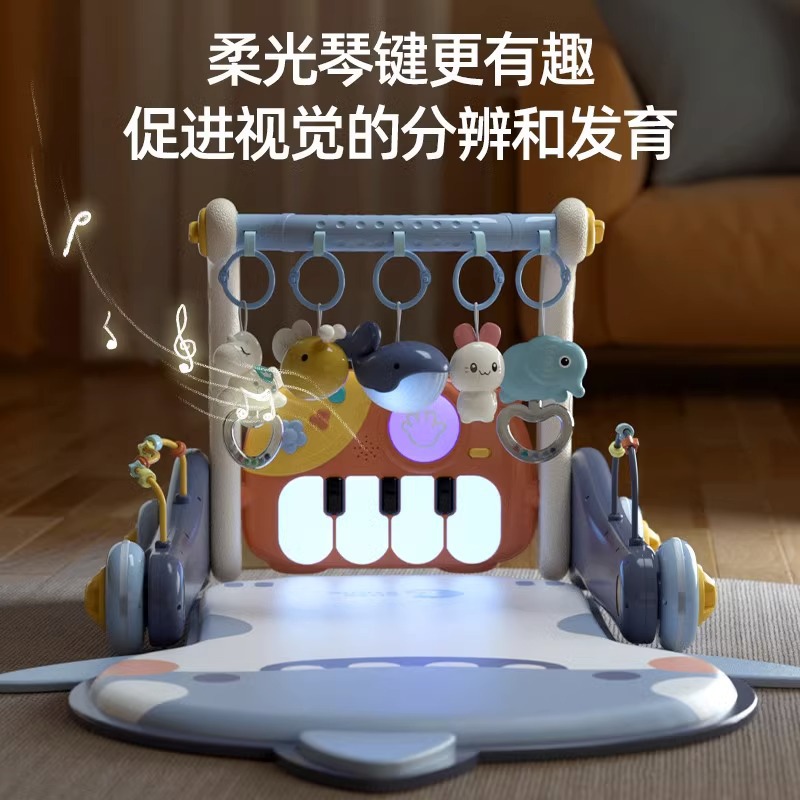 Baby toys pedal piano fitness rack walker 0 a 1 year old early education newborn baby toys