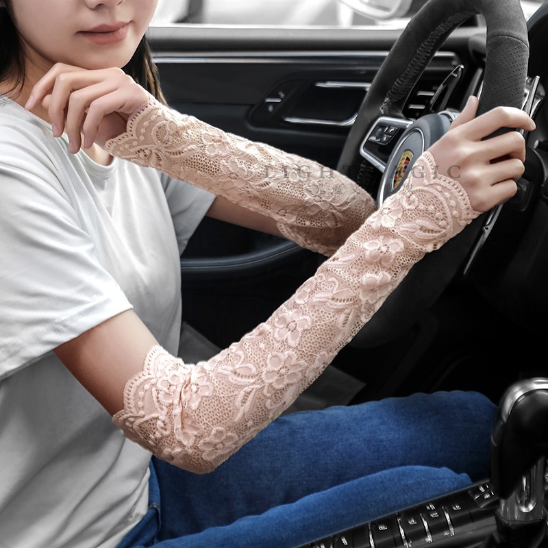 Summer Ice Silk Long Arm Cover Bride Thin Wrist Bracer Lady Driving Ride Scar Cover Sun Protection False Sleeve Wholesale