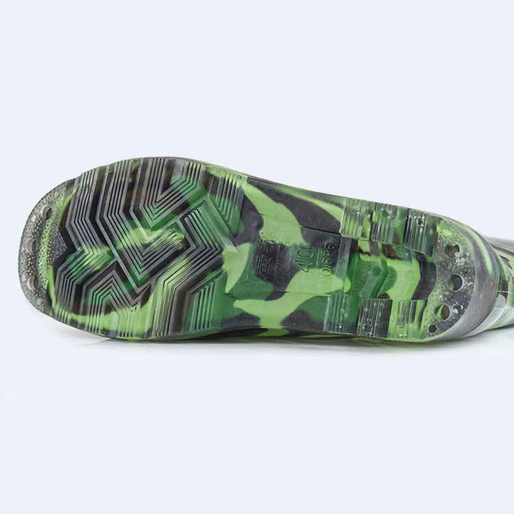 2025 New Fashion Men's Camouflage Rain Boots High Camouflage Labor Protection Rain Boots Water Shoes Wholesale