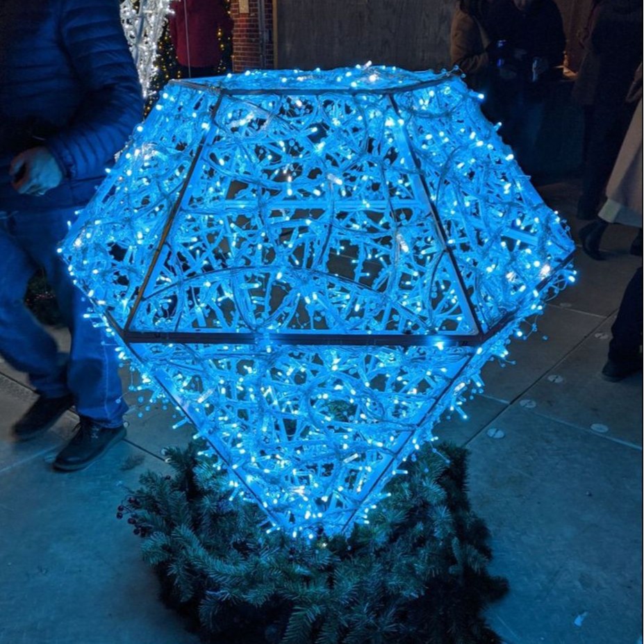 Cross-Border Supply Lamp Beauty Display Diamond Creative Shape Internet Celebrity Photo Outdoor Lamp Decoration Luminous Floor Lamp Courtyard