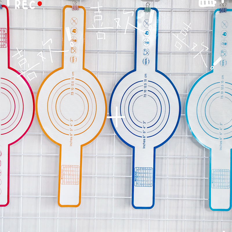 0.4mm long handle pad easy to clean silicone transfer pad air fryer with double ear bread pad easy to demold