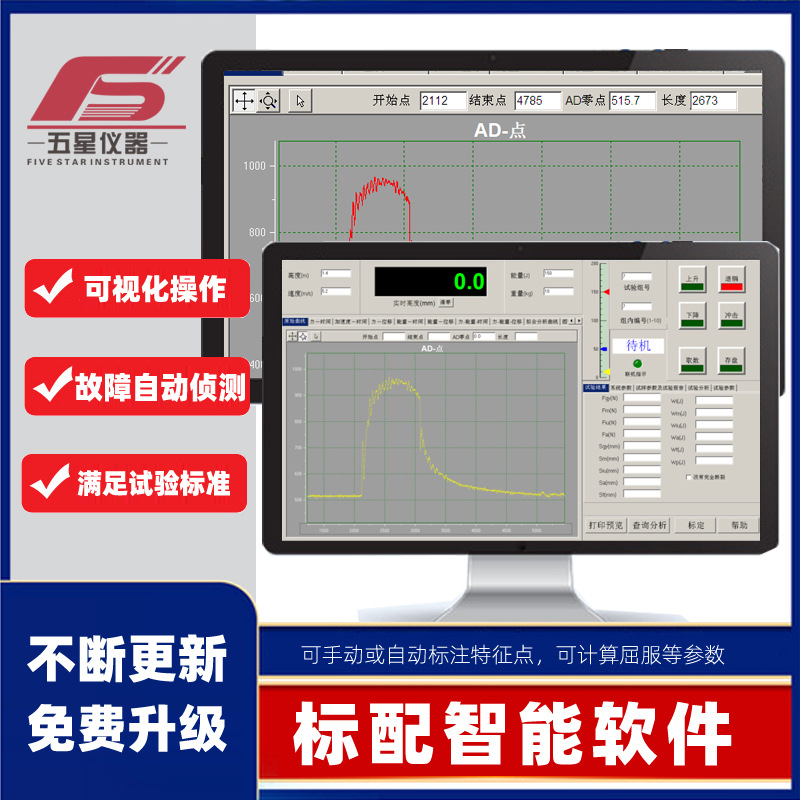 Drop Hammer Impact Test Machine Compound Film Packaging Free Falling Body Drop Hammer Impact Testing Station Automatic Testing Machine