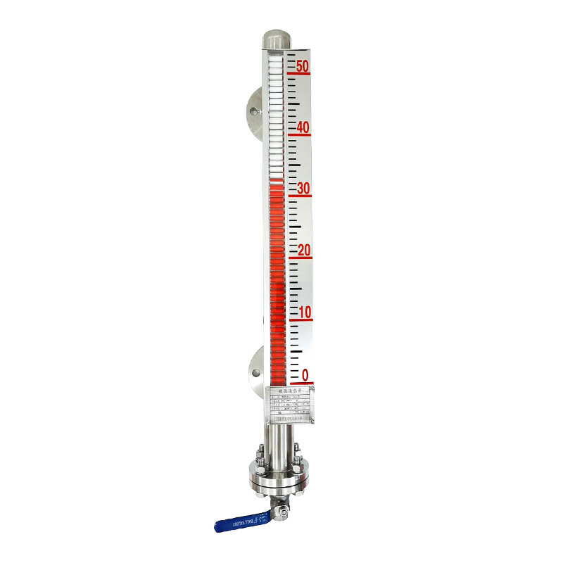 Magnetic Flap Plate Liquid Level Meter Water Level Meter with Remote Transmission Alarm Pp Magnetic Float Oil Level Meter Uhz Side-Mounted Top-Mounted Pvc/304
