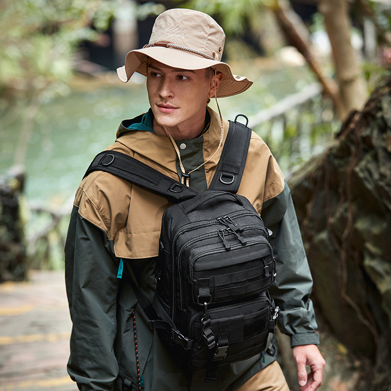 Cross-border Tactical Backpack New Outdoor Luya Bag Travel Crossbody Bag Big Chest Bag City Motorcycle Waterproof Riding Bag