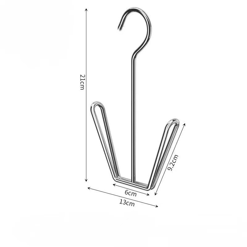 New Stainless Steel Shoe Rack Balcony Windowsill Windproof Hanging Shoe Rack Outdoor Extras Thick Bold Shoe Rack