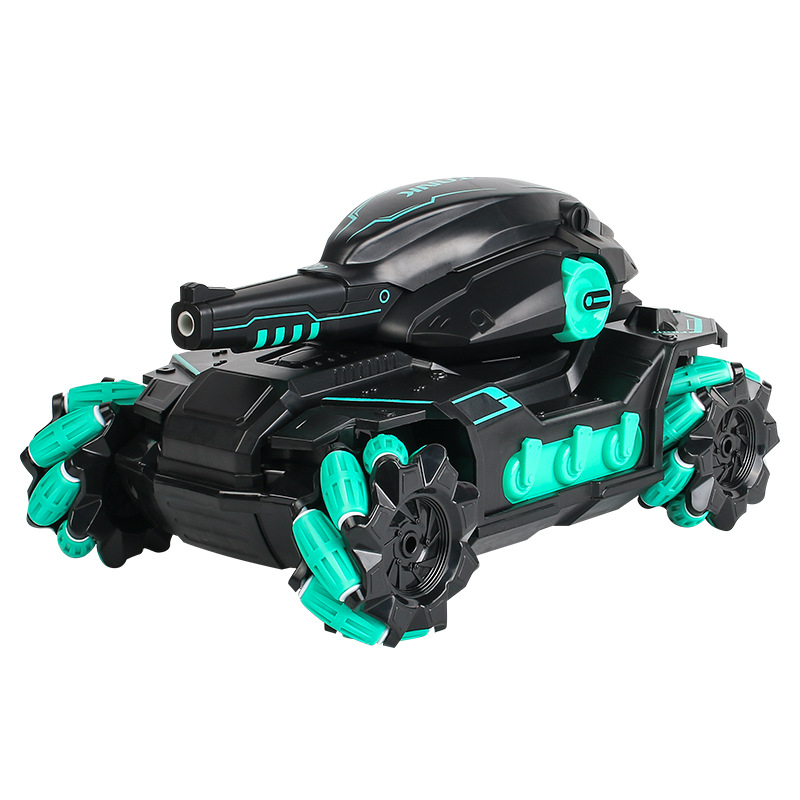 Cross-Border Hengde Water Bomb Armored Vehicle 2.4g Remote Control Tank Toy Car Watch Four-Wheel Drive Charging Multi-Player Battle New Model