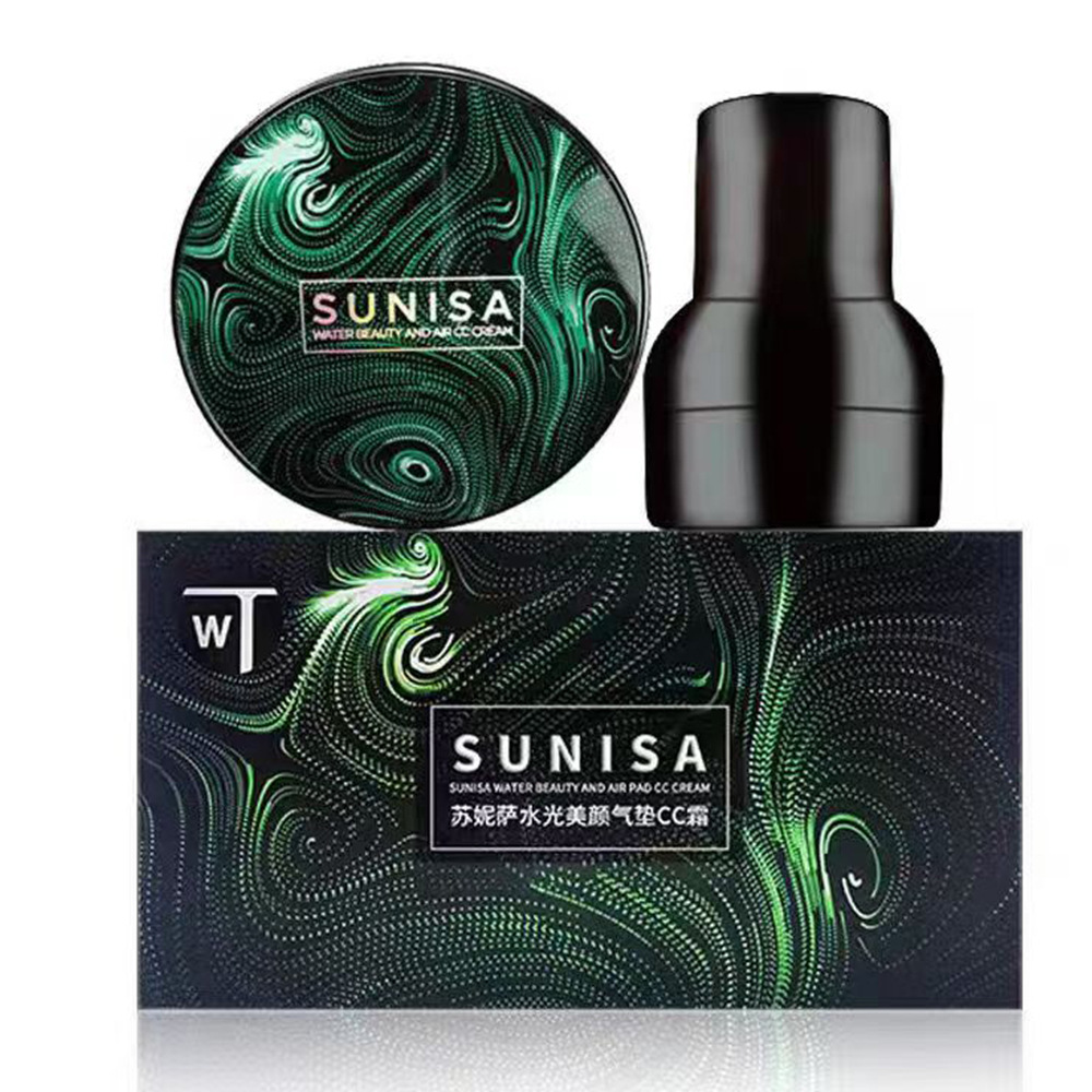 Cross-Border Exclusive Sunisa Small Mushroom Head Air Cushion Bb Cream Women's Concealer Long-Lasting Water-Glow Beauty Cc Cream