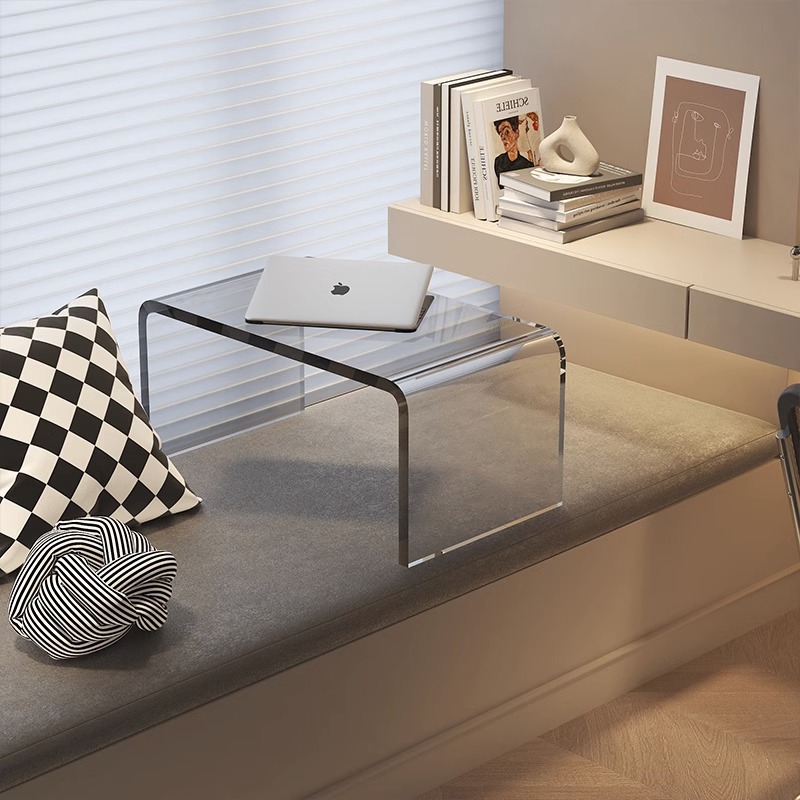 Acrylic Bay Window Bed Small Table Mobile Tatami Tea Table Low Table Simple Corner Coffee Table Living Room Home