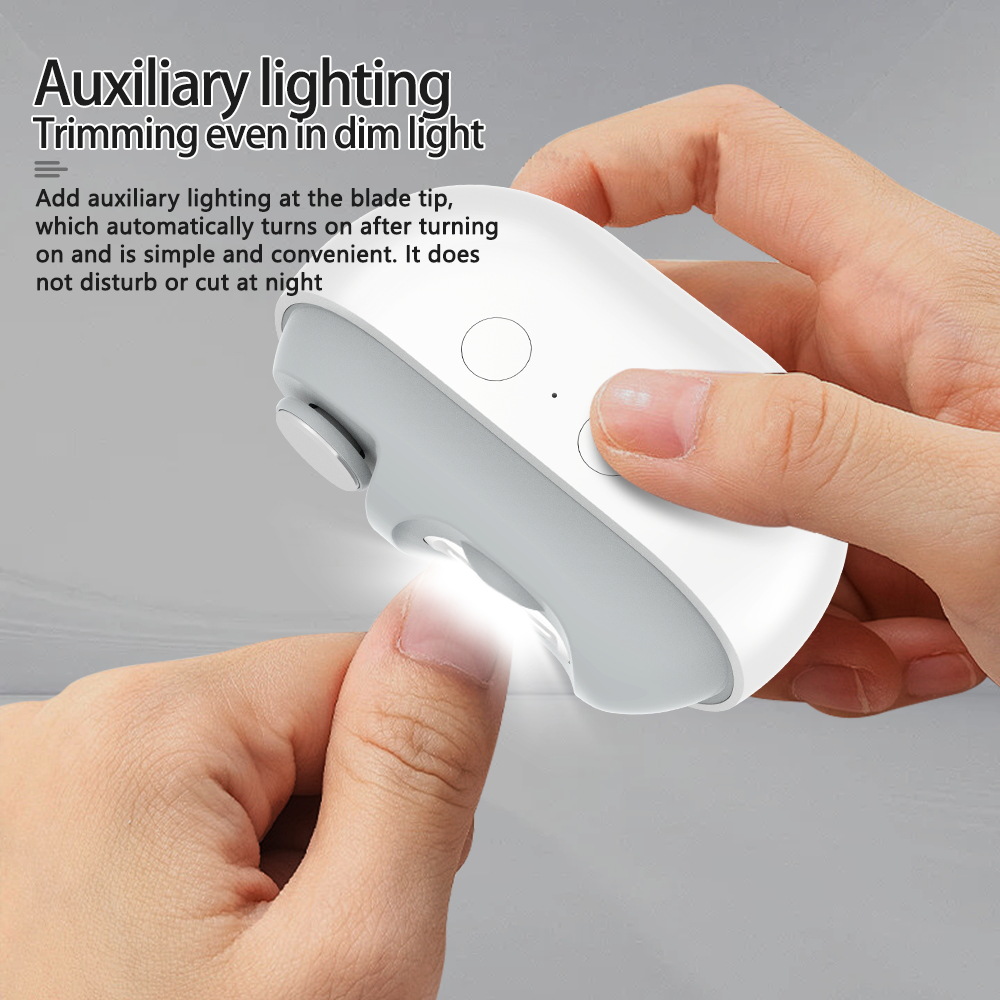 Cutting nail polishing two-in-one automatic multi-functional elderly children anti-pinch meat grinding beauty electric nail clipper pliers