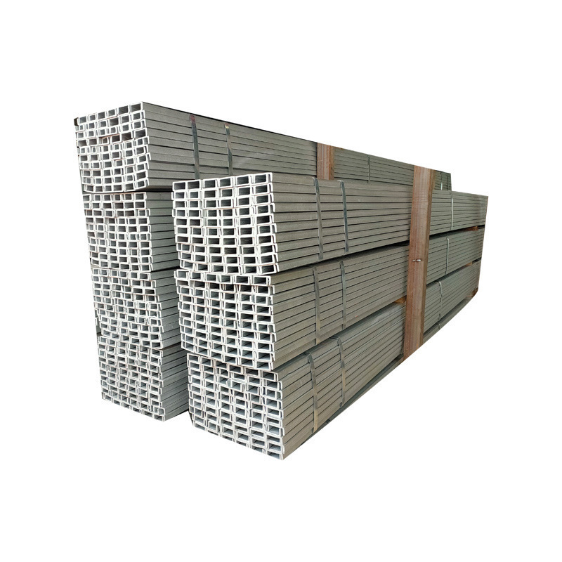 Channel Steel Galvanized Channel Steel Q235B Light Channel Iron Construction Engineering U-Shaped Channel Iron Construction Curtain Wall Hot-Rolled Black Material Channel Steel