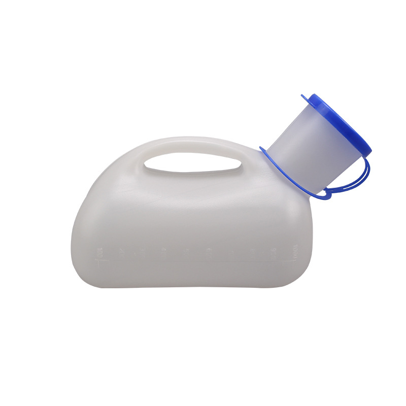 Unisex 1000ml pe New Material small urinal high temperature disinfection hospital translucent urinal with interface