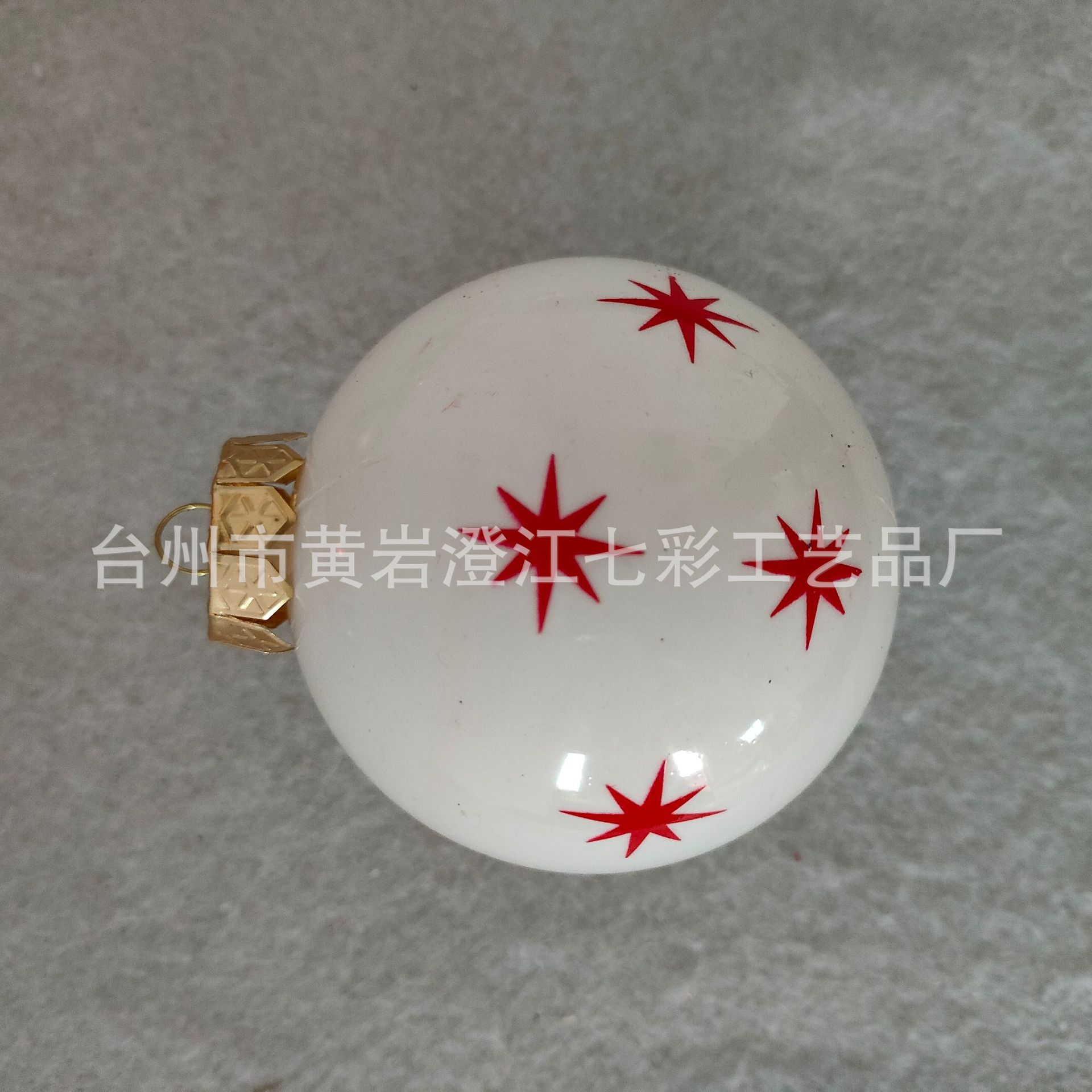 Factory direct supply Christmas decoration pendant PS plastic electroplating powder ball painted printing ball hanging hollow ball
