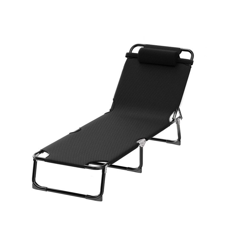 Folding Bed Single Lunch Break Nap Office Recliner Household Simple Accompanying Bed Adult Portable Beach Army Bed
