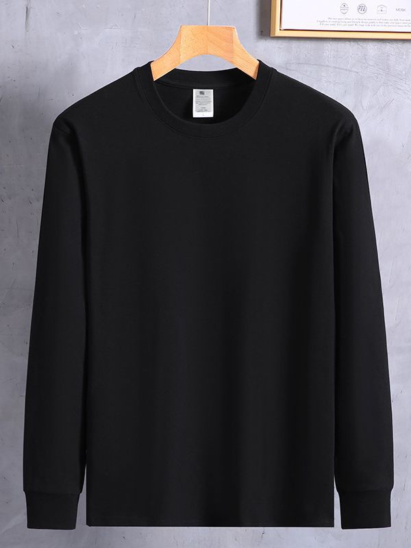 Live broadcast popular 240g cotton thread sleeve long sleeve T-shirt female autumn and winter bottoming white T-shirt female wholesale