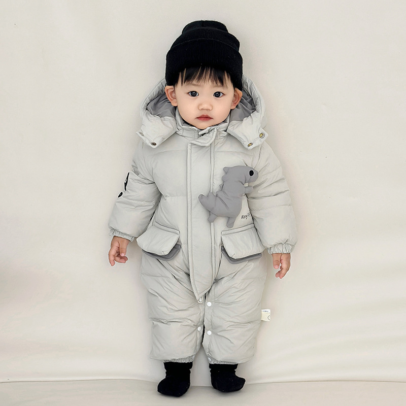 New Starting Point Clothing Baby Winter down Jacket Baby Winter Warm Jumpsuit Newborn Baby Clothes for Going Out and Crawling