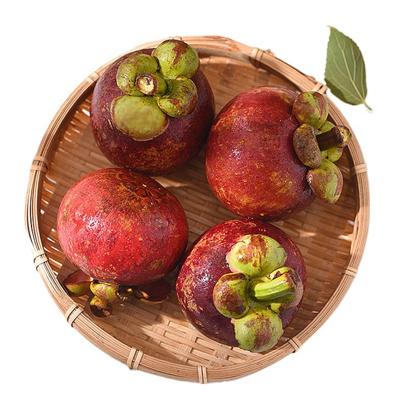 Mangosteen 0.5-2.5kg Large Fruit 3-6A Fresh Fruit Seasonal One Box Aliexpress Independent Station One Piece Dropshipping