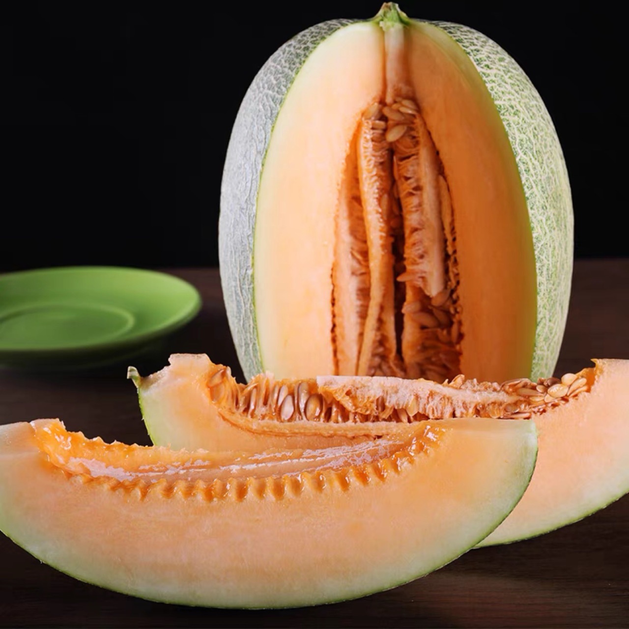 Hami Melon 4.5kg Whole Box, Xizhou Net-Patterned Melon, Seasonal Fresh Fruit, Wholesale, Free Shipping, First Harvest Sweet Melon