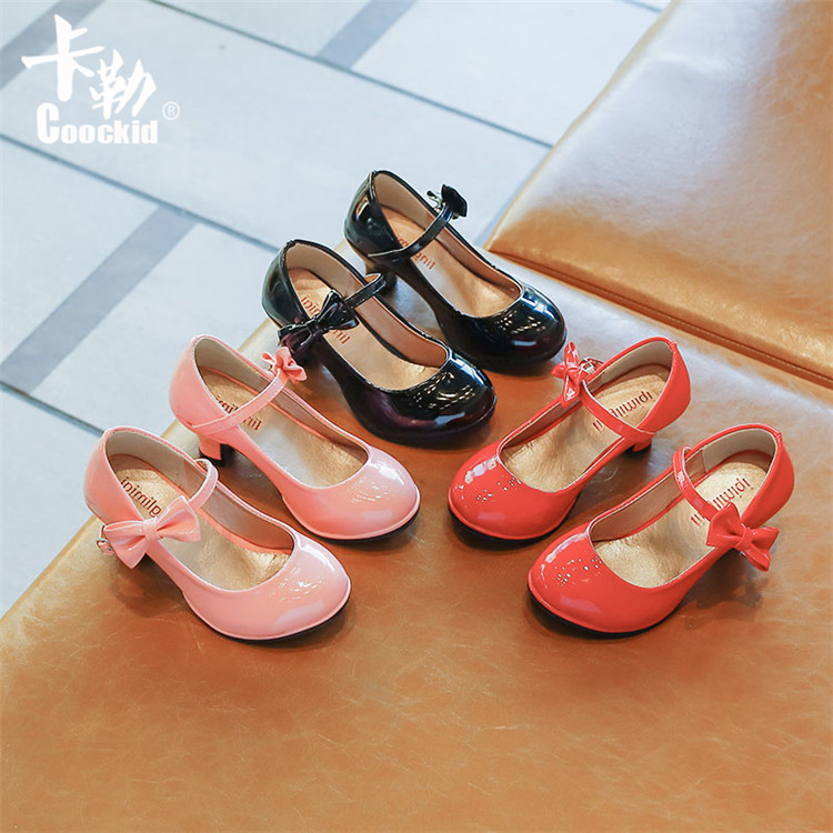 Детские туфли Carle 2024 весна и осень, новые принцессные туфли с высокими каблуками, сценические туфли для фестиваля бабочек