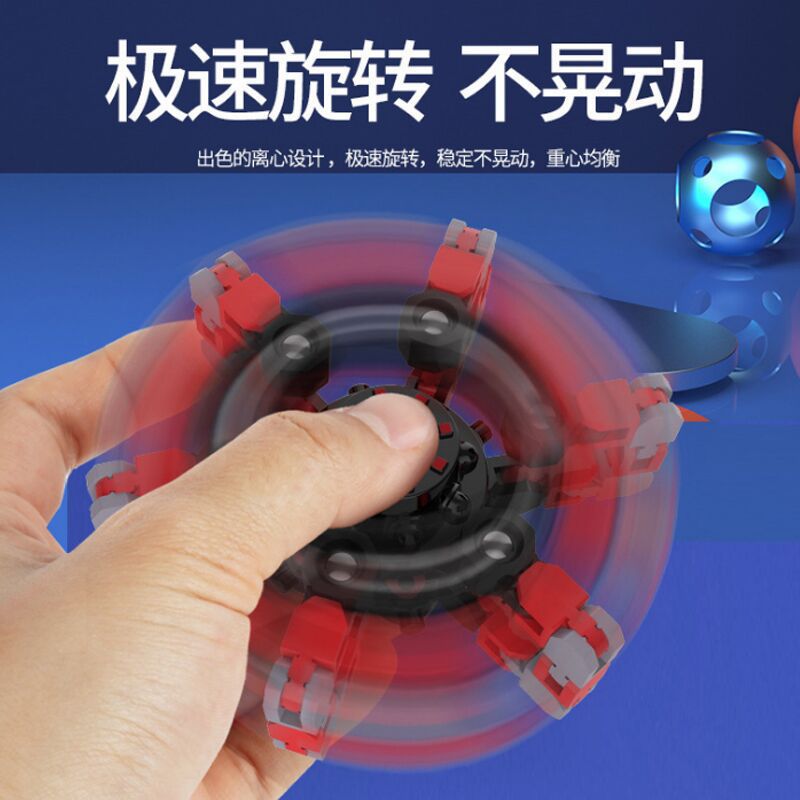 Robot fingertip gyro deformation mechanical finger gyro decompression decompression artifact finger spiral fingertip toy