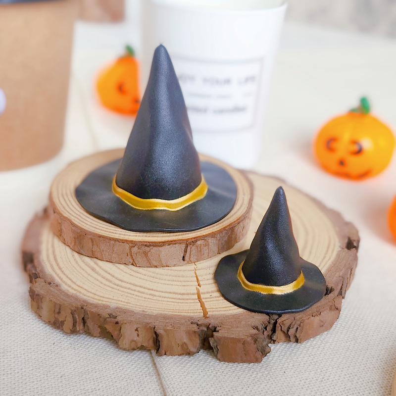Factory direct injection plastic mini hat toy accessories witch witch hat DIY multi-color yellow duck hat