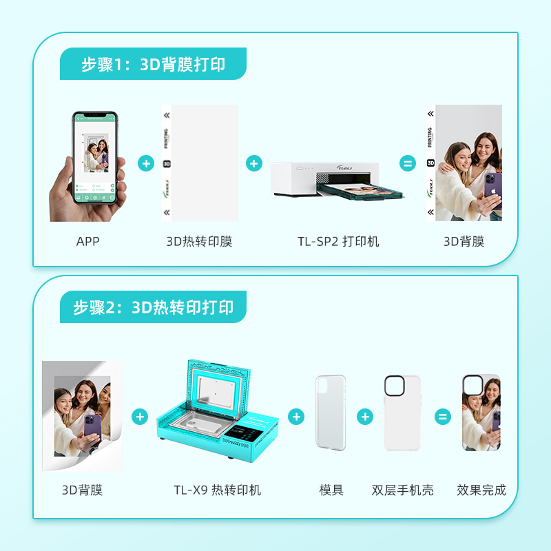 Tuoli Mobile Phone Case Thermal Transfer Machine Film Shell Heat Press Vacuum Mobile Phone Case Film Heat Transfer Machine