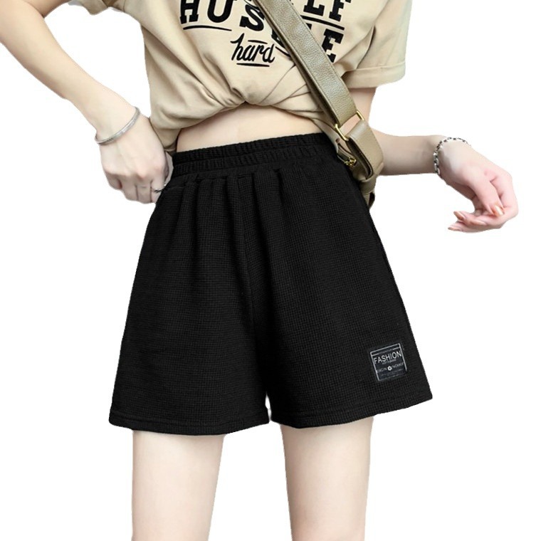 Waffkle Sports Shorts Women's Summer 2025 New Korean Style Loose High Waist Home Wide Leg Hot Pants Outer Wear Wholesale