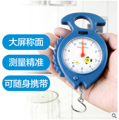 Рекламный подарок портативные бытовые пластиковые ручные весы 10кг домашние пружинные весы для повседневного использования оптовые пружинные весы