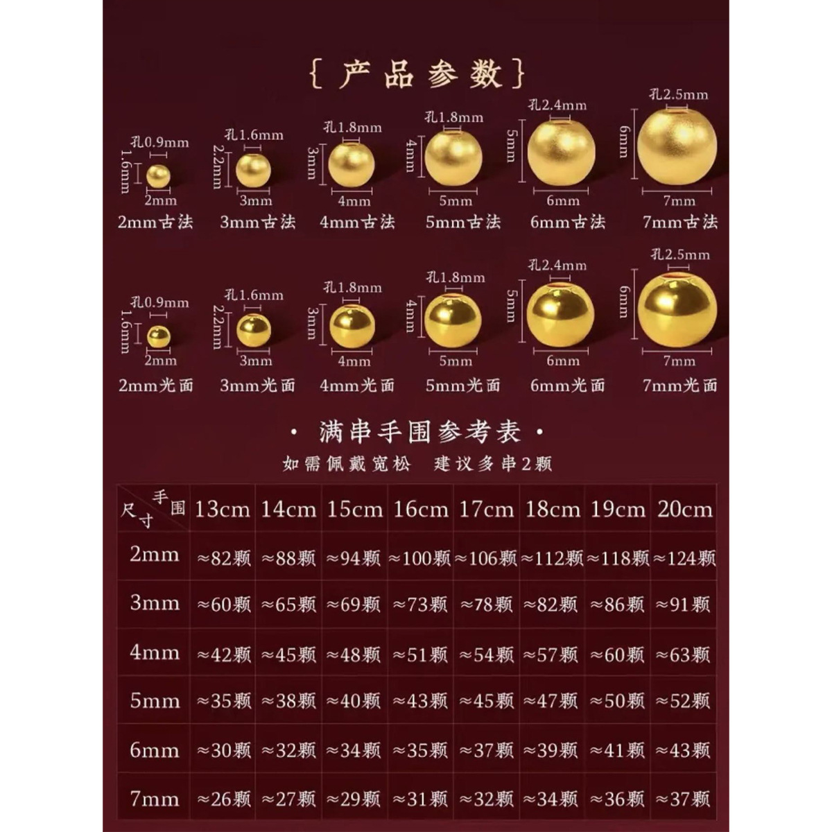 Shuibei 999 Pure Gold Ancient Method Small Gold Beads Money Cat's Eye Beads 3D Hard Gold Light Round Beads Transfer Beads DIY Accessories Wholesale