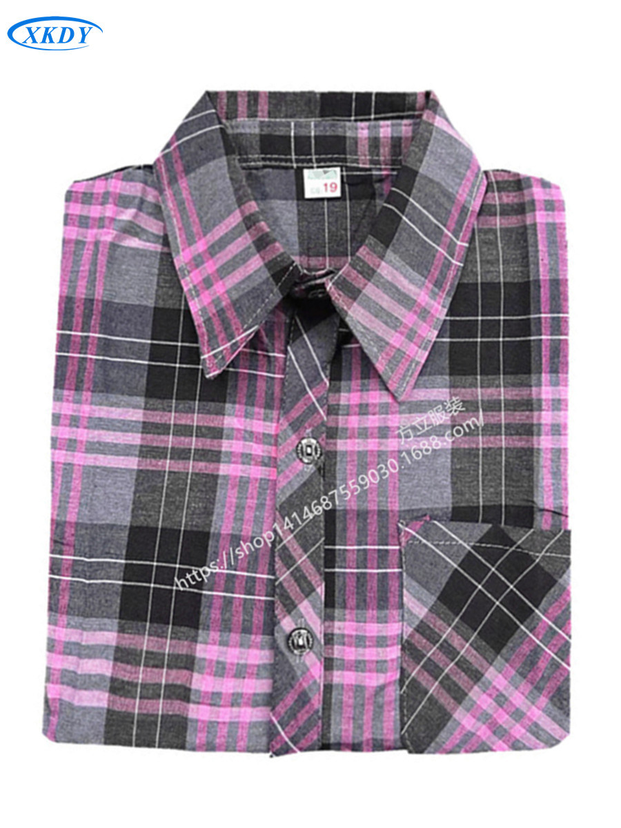 Long-Sleeved Shirts for Women in Spring and Autumn, Women's Fashion Shirts, Plus Size Mom's Plaid Shirts, Versatile Tops for Outer Wear