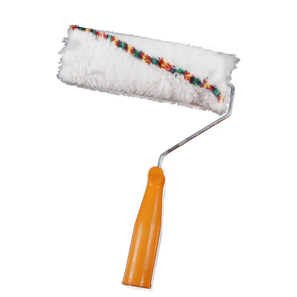 Exterior Wall Roller Brush with Colored Stripes, Long-Haired Cotton Thread, No Dead Ends, Thick-Haired Paint, Latex Paint, Waterproof Coating, Wall Roller