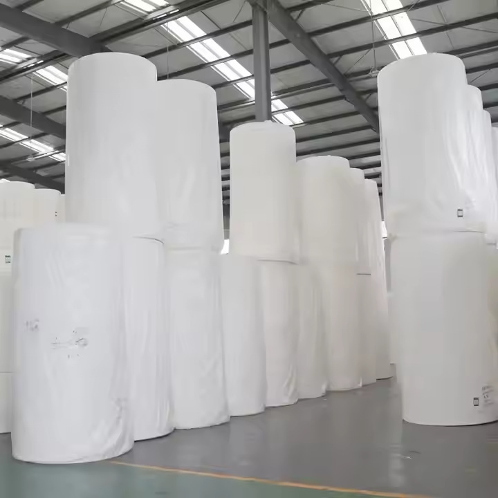 Direct Supply from Manufacturer of Raw Wood Pulp Semi-Finished Facial Tissue, Toilet Paper, and Large Roll Paper Raw Materials, Hot-Selling Cross-Border Product