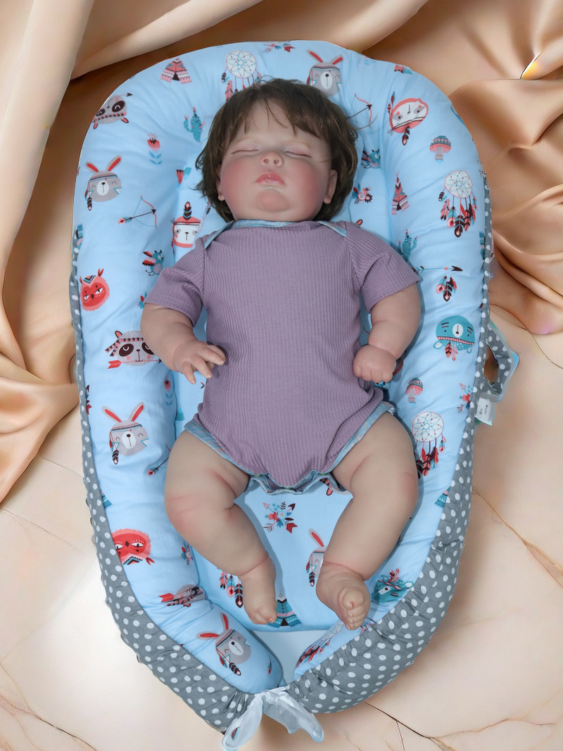 Переносная кровать с возможностью снятия, для ухода за ребенком, из чистого хлопка