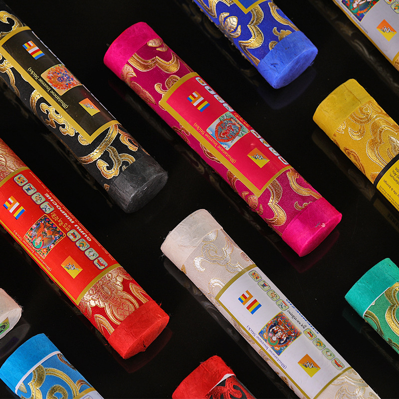 Bhutan Cylinder Xizang Incense Natural Incense Handmade for Buddha Incense Indoor Yoga Incense Home Buddha Incense Himalayan Incense