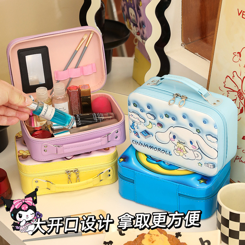 Cartoon Satchel Cosmetic Bag 2025 New Multi-Functional 3D Stereo Cosmetic Case Large Capacity Cosmetics Bag Travel Waterproof