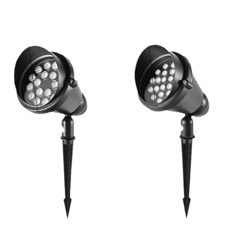 Outdoor 9-Watt Tree Lighting Led Outdoor Waterproof Spotlight 6W Garden Lighting Multi-Color Changing Ground-Mounted Floodlight Super Bright