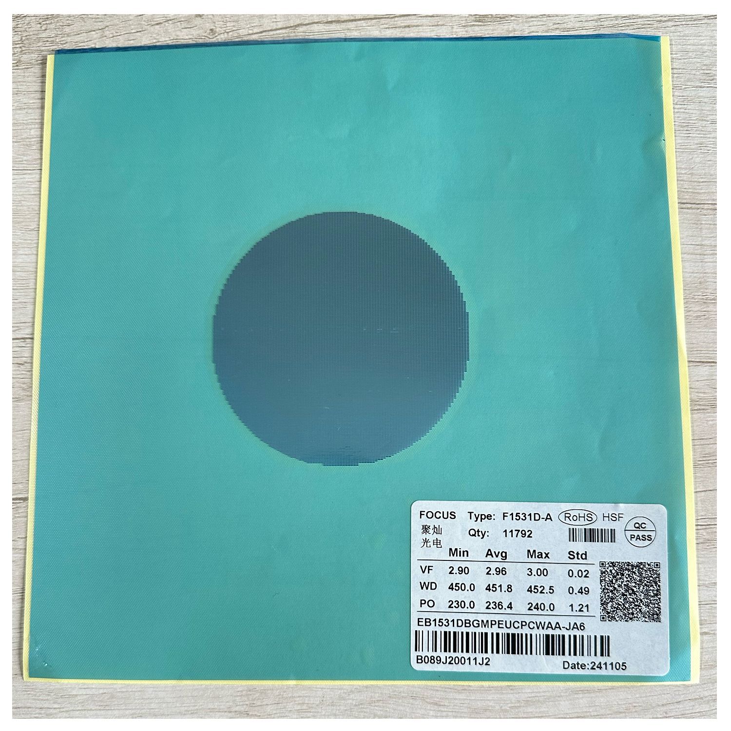 Flip-Up 1530 Spot Supply Original Genuine Square Chip Cob Flip-Up Blue Light Led Chip