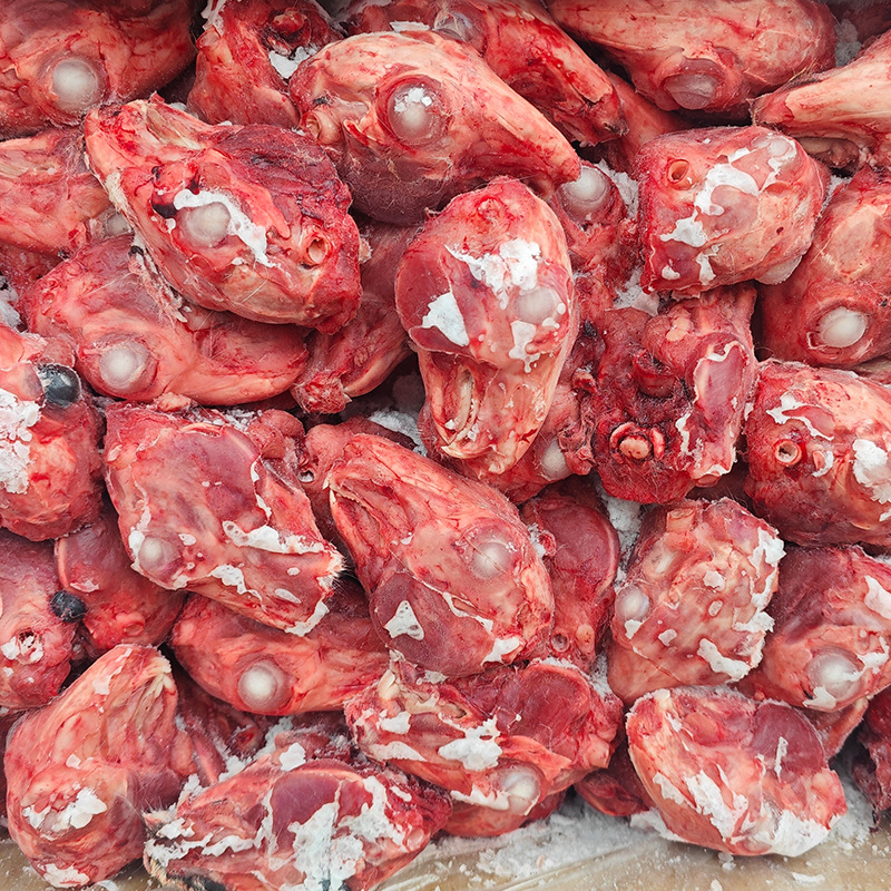 Fresh Frozen Rabbit Head Uniform Size Sichuan Spicy Rabbit Head Wholesale