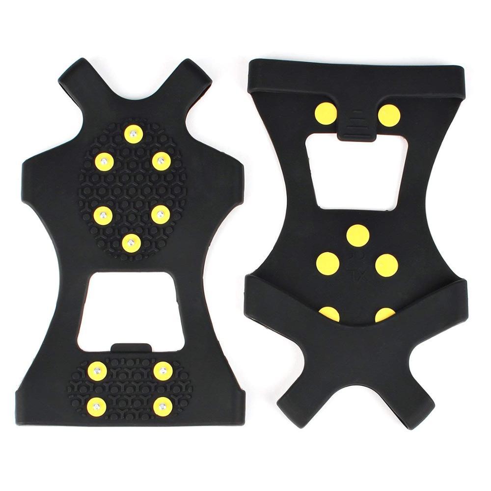 Manufacturer's Ready-Made 10-Pin Silicone Anti-Skating Claws 10-Tooth Snow and Ice Anti-Skating Shoe Covers Silicone Climbing Ice Shoes