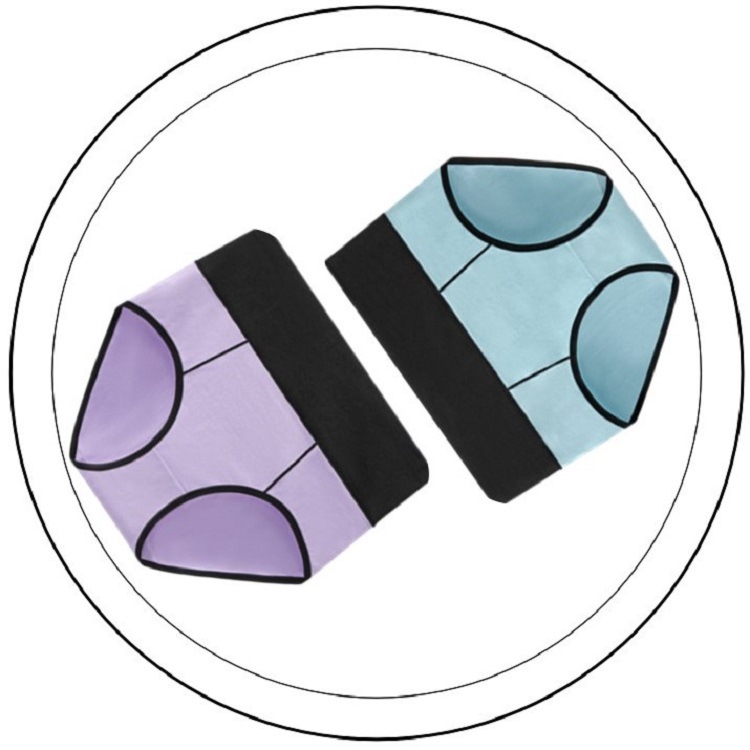 Amazon Cross-border Pure Cotton Women's Underwear High Waist Hip Multi-size Contrast Color Postpartum Women's Underwear 8812