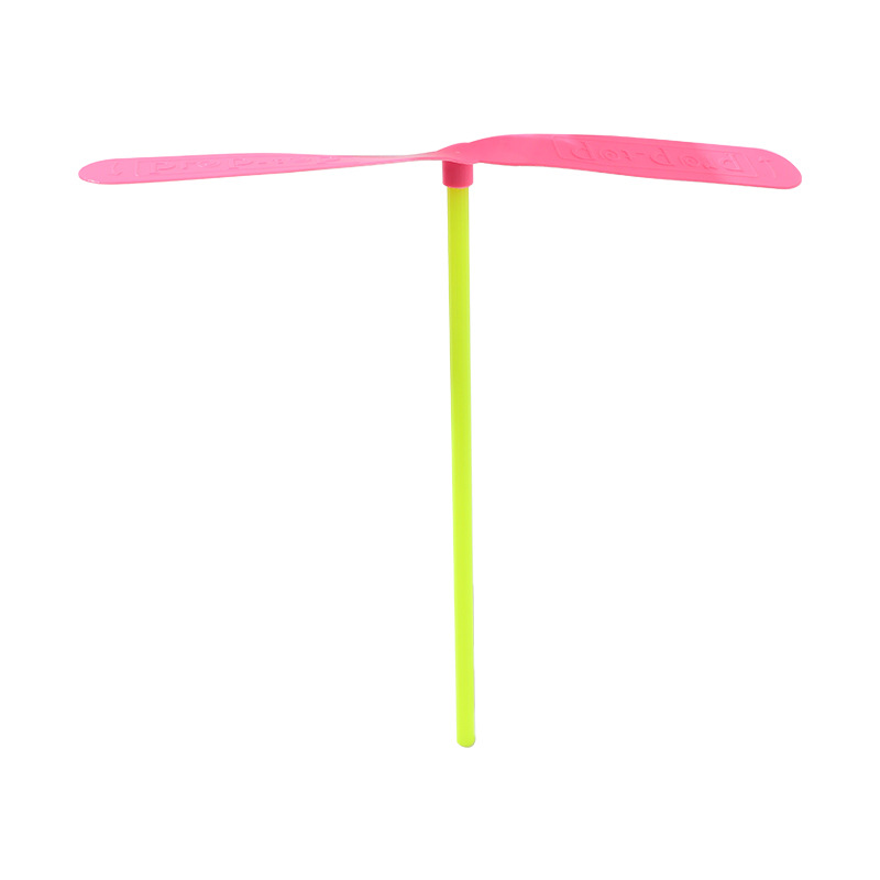 Novice rub non-luminous bamboo dragonfly Factory Nostalgic Classic double flying leaf Flying Fairy bamboo dragonfly plastic wholesale
